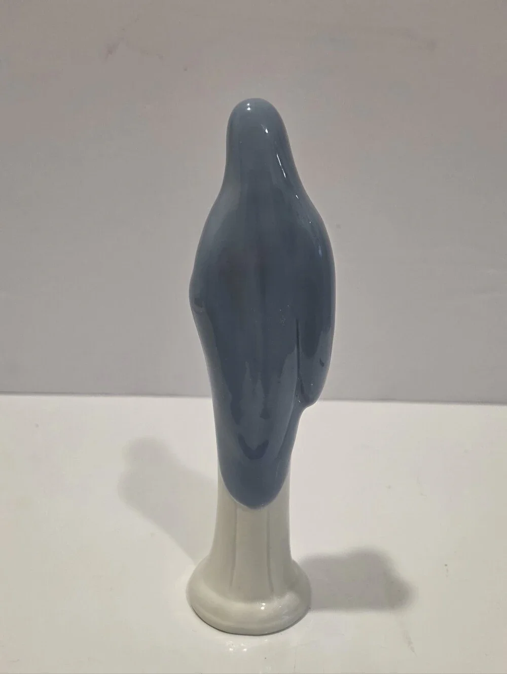 Porcelain Madonna & Child Figurine in White and Soft Blue